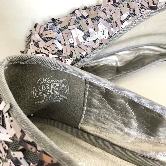 Wanted Confetti Style Shimmering Flats - Picture 5 of 10